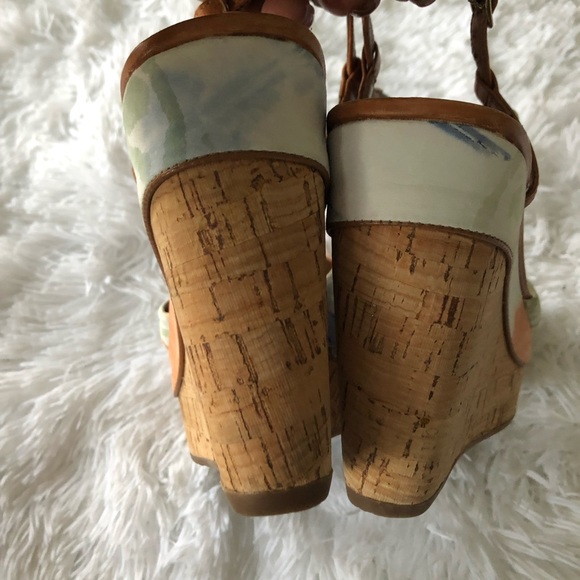 Aldo T-Strap Cork Wedge Sandal - Picture 7 of 8